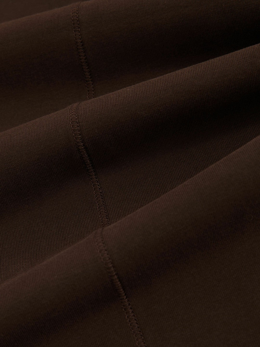 Women Stretch-Cotton Crew-Neck T-Shirt in Chocolate Brown