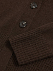 Children & Baby 13-14 yrs Wool-Blend Fitted Cardigan With Cashmere in Brown