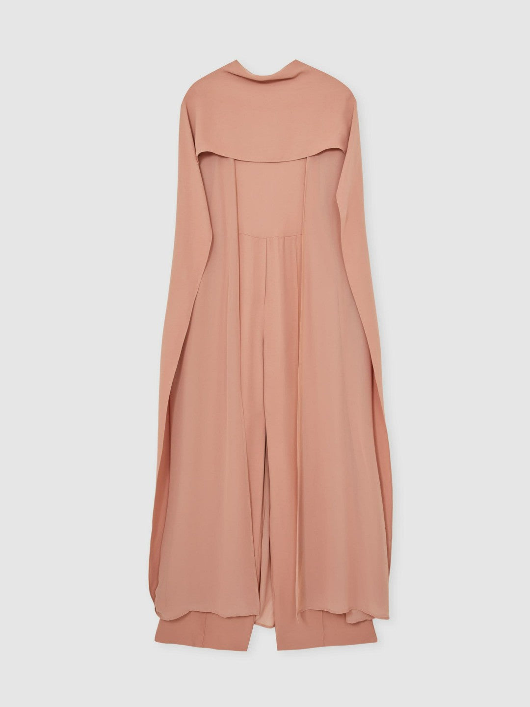 Women Wide-Leg Cape Jumpsuit in Pink