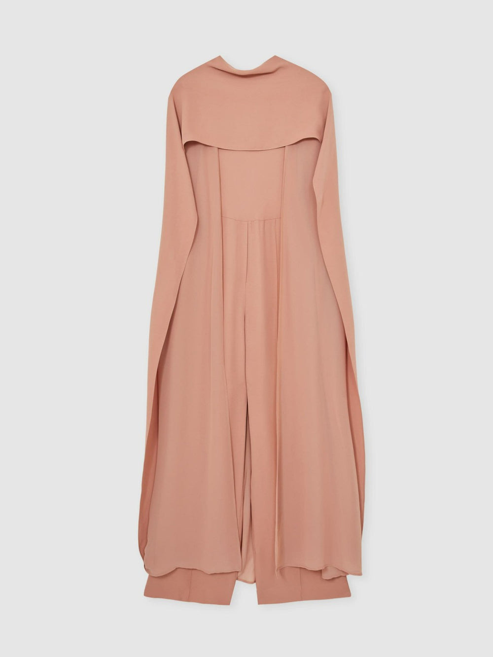 Women Wide-Leg Cape Jumpsuit in Pink