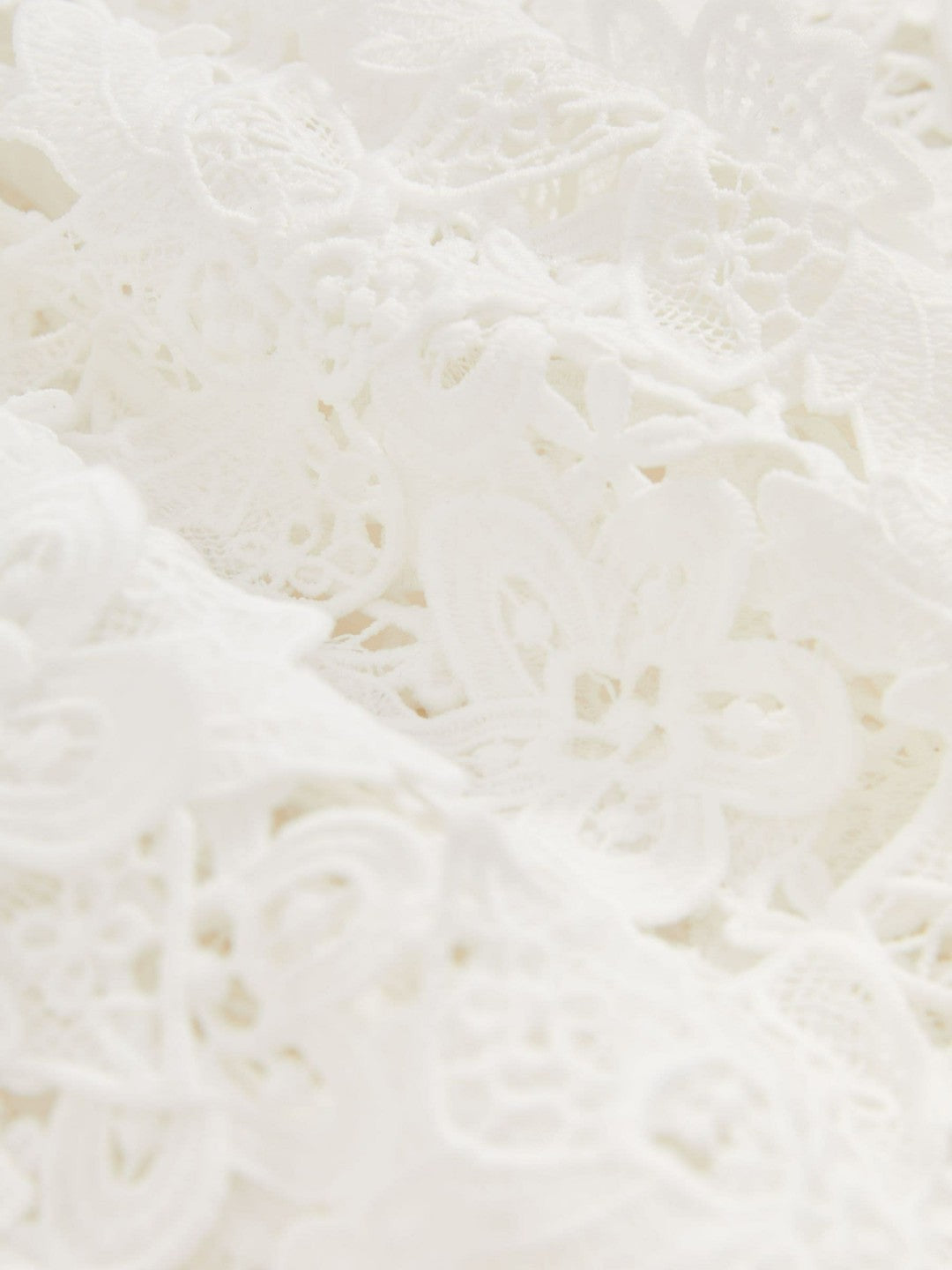 Women Cotton Cut Out Lace Cami Top in Ivory