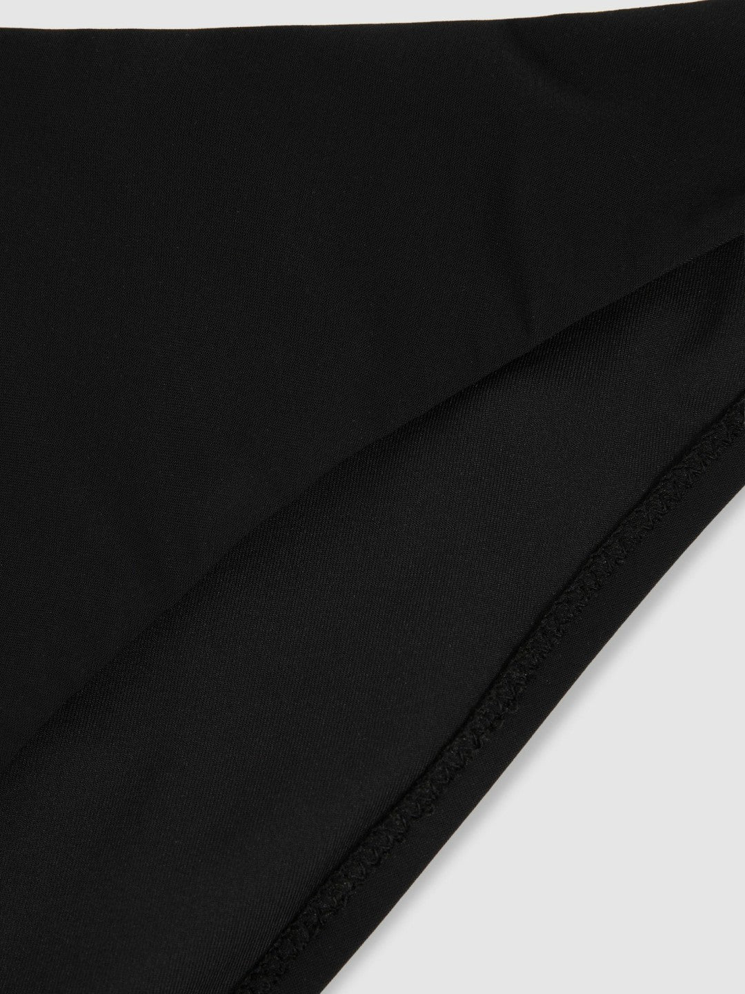 Women High Cut Bikini Bottoms in Black