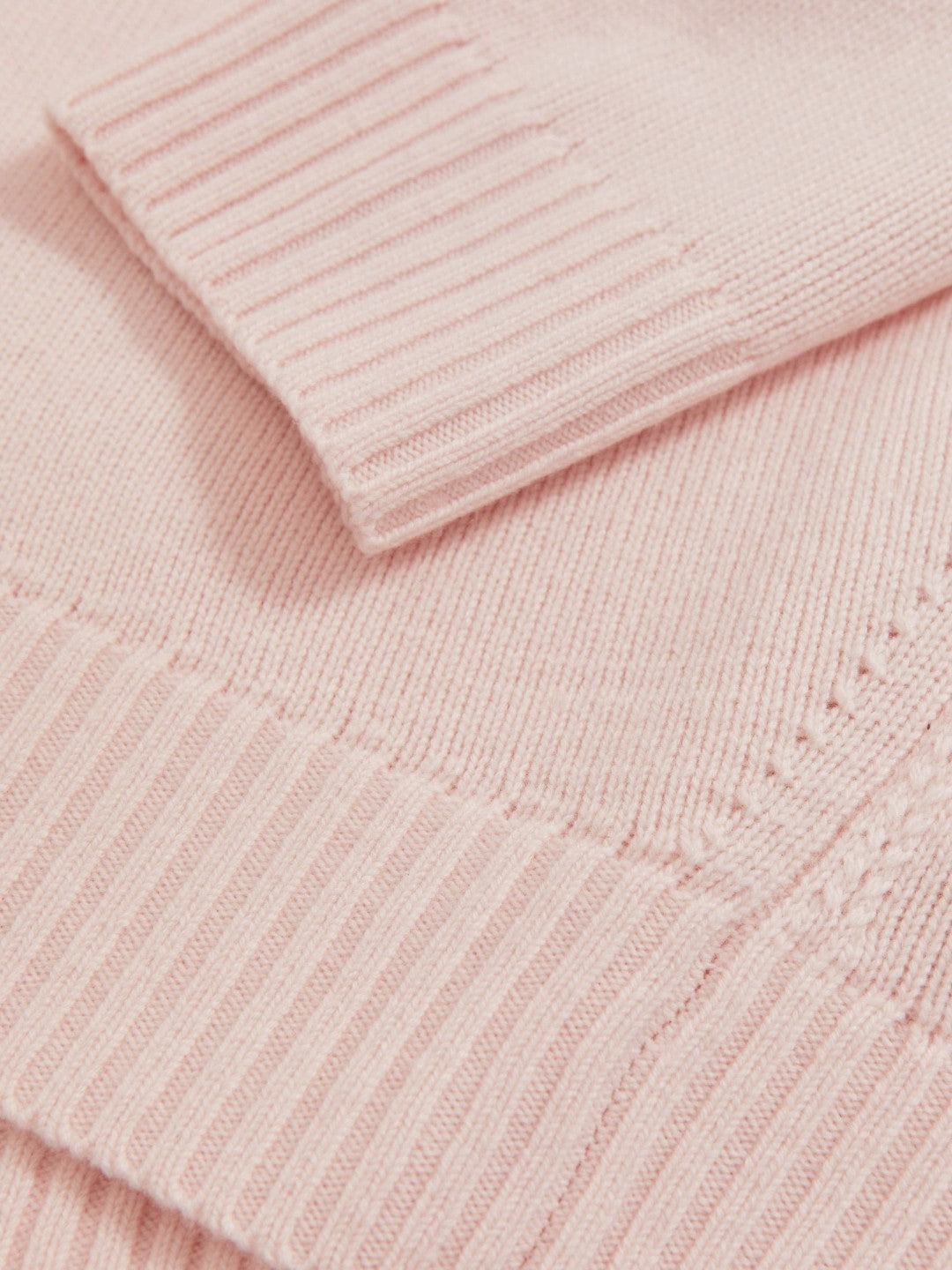 Women Wool-Cashmere Crew-Neck Jumper in Pink