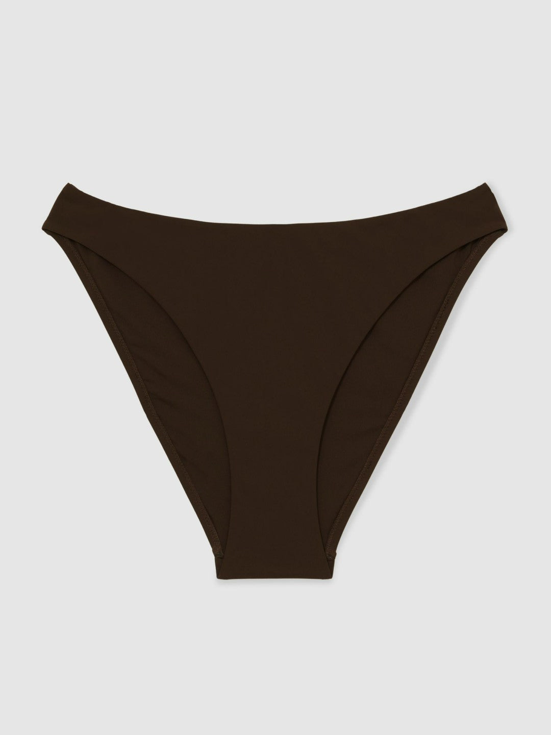 Women High Cut Bikini Bottoms in Chocolate