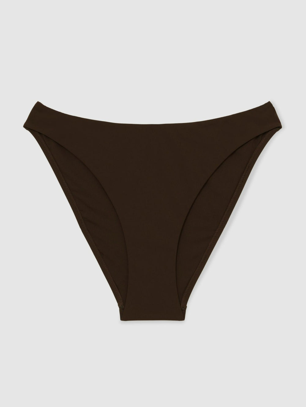 Women High Cut Bikini Bottoms in Chocolate