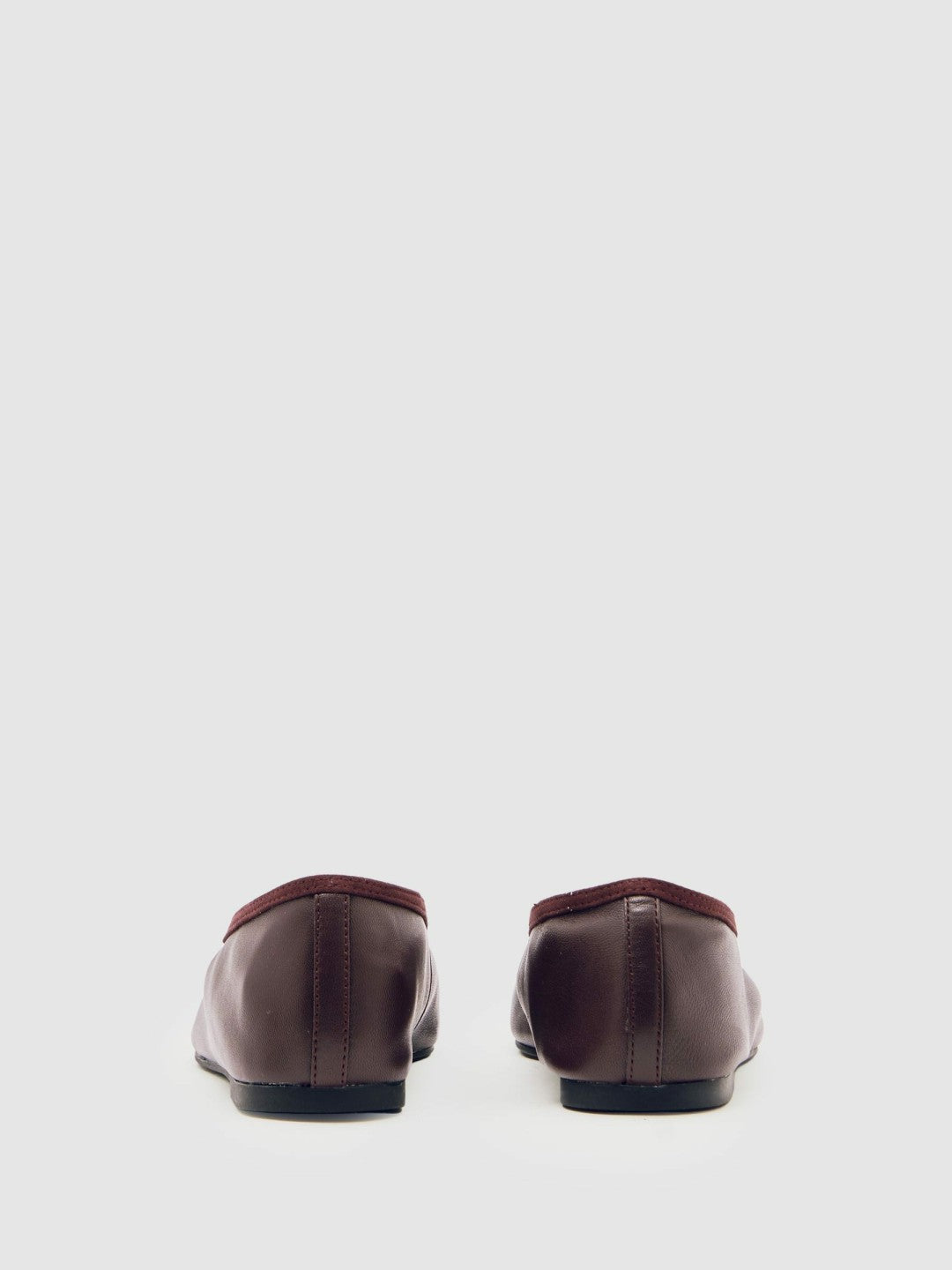 Women Nappa Leather Ballet Flats in Oxblood