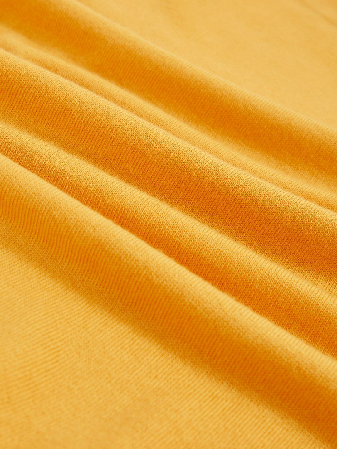 Women Merino Wool Crew-Neck Jumper in Yellow