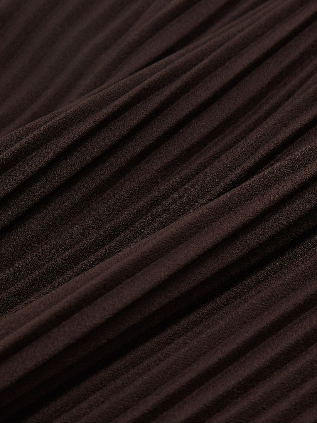 Women Pleated Jersey Midi Skirt in Burgundy