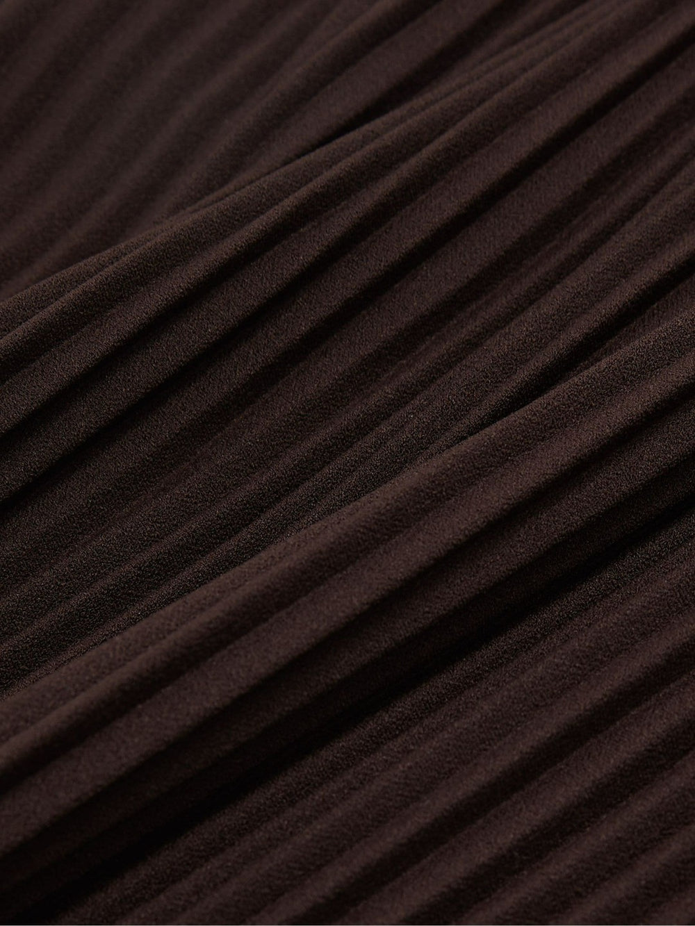 Women Pleated Jersey Midi Skirt in Burgundy