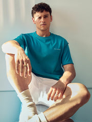 Men | Tom Daley Graphic-Print T-Shirt in Teal Green