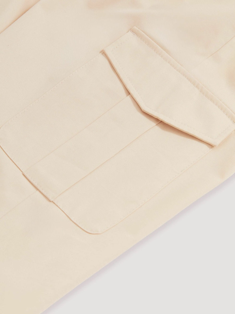 Men Cotton-Lyocell Cargo Trousers in Light Stone