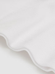 Children & Baby 3-9 yrs Stretch-Cotton Ribbed Vest in Ivory