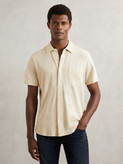 Men Paige Carillo Short Sleeve Shirt in Cream