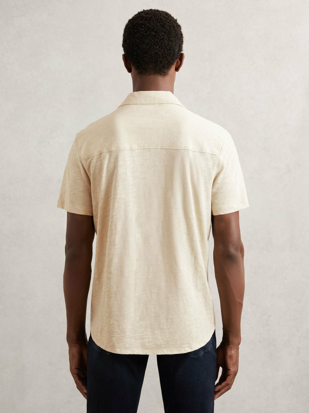 Men Paige Carillo Short Sleeve Shirt in Cream