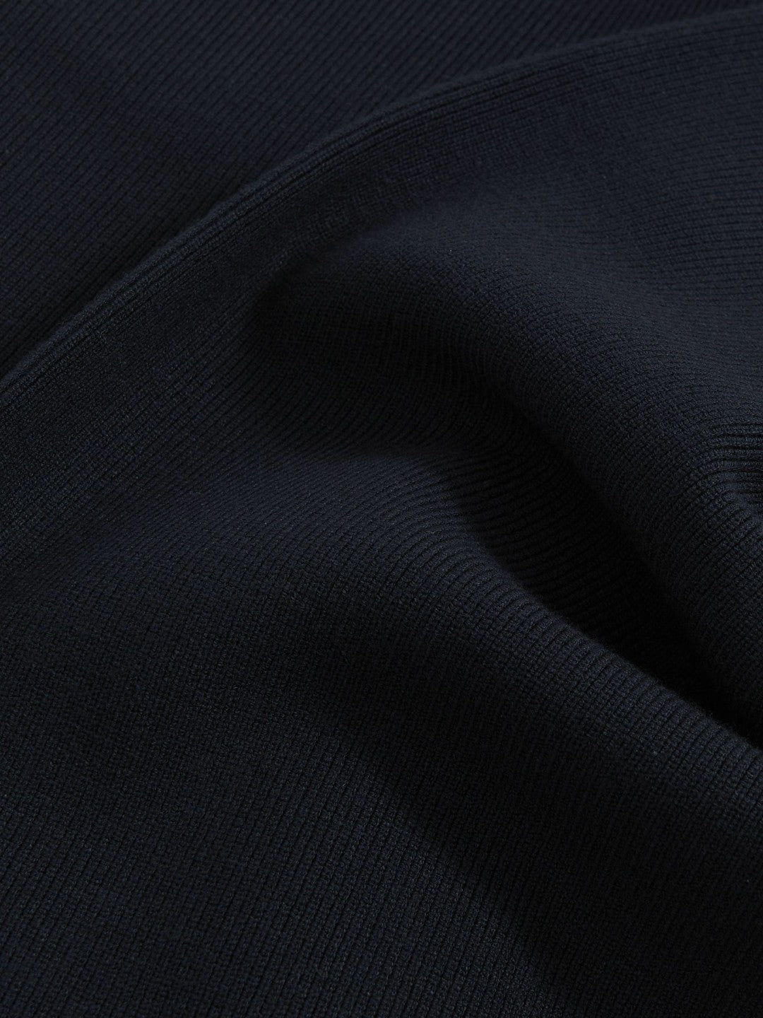 Men Tapered Knitted Trousers in Navy