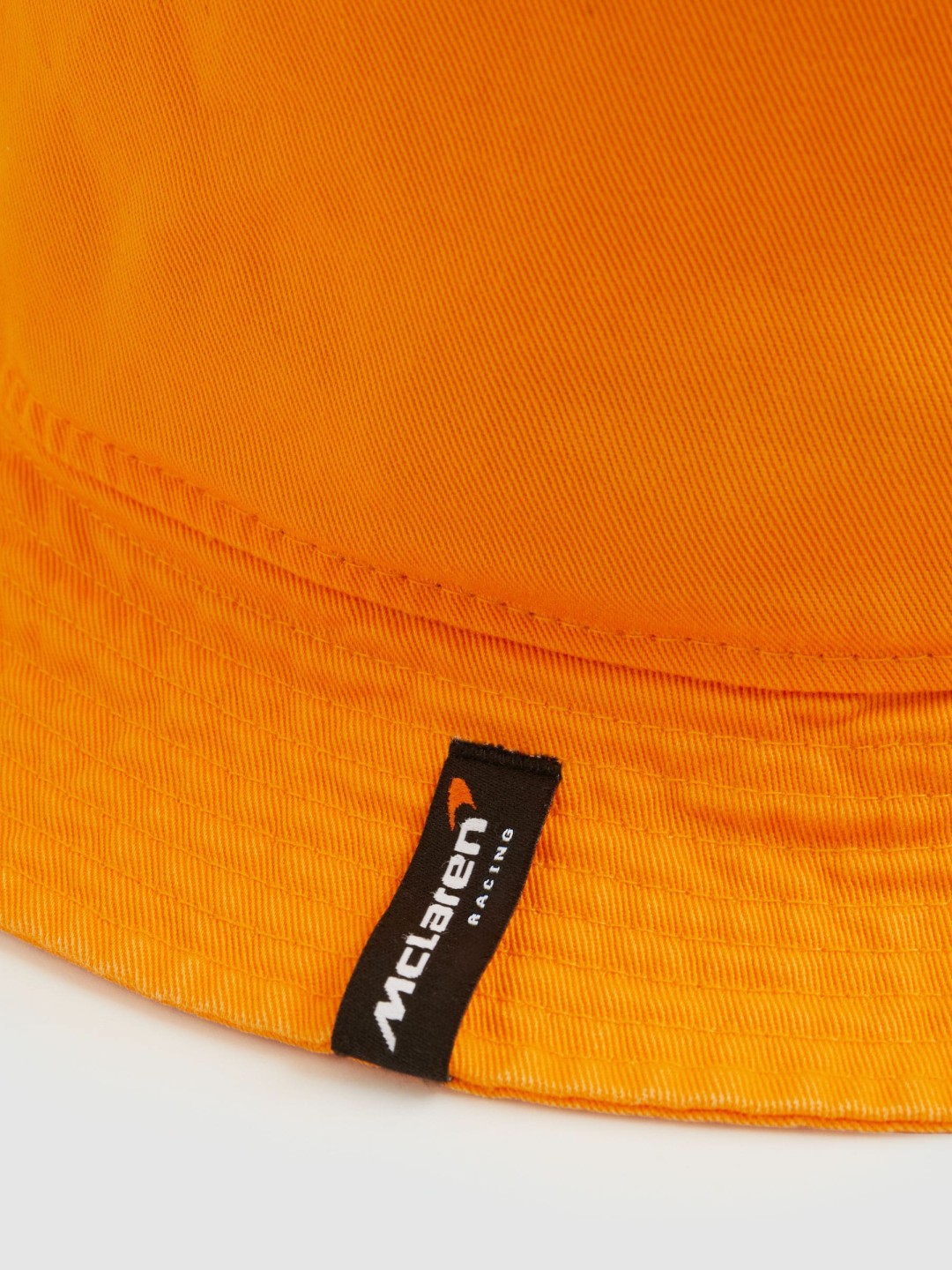 Men Unisex Fit McLaren Racing Cotton Bucket Hat in Papaya Orange