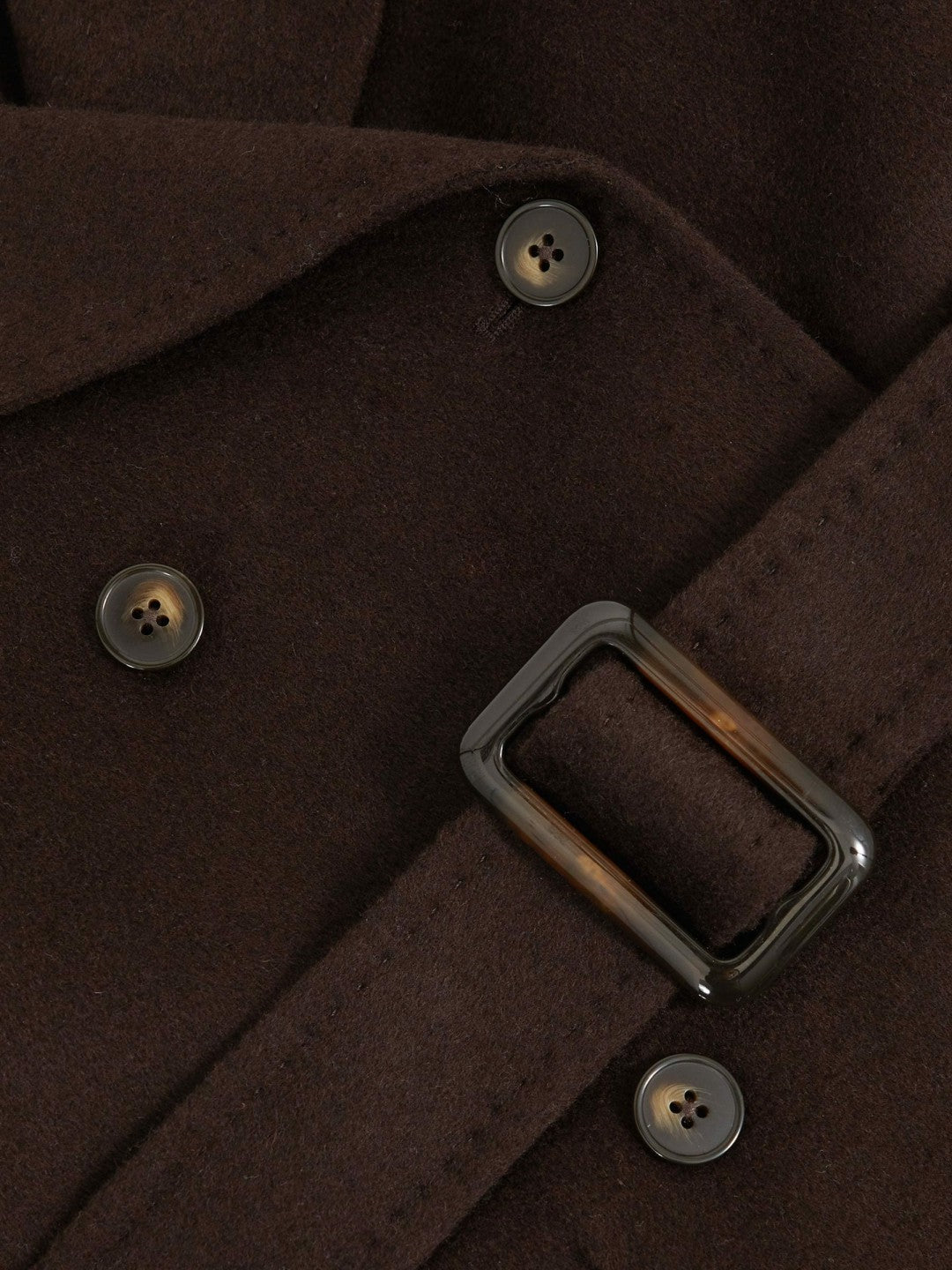 Children & Baby 9-13 yrs Double-Breasted Blindseam Wool-Blend Coat in Chocolate Brown