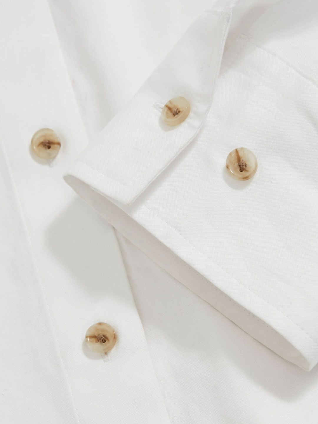 Women Cotton Button Through Oxford Shirt in White