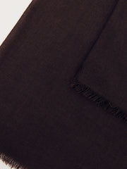 Women Wool-Cashmere Lightweight Scarf in Burgundy