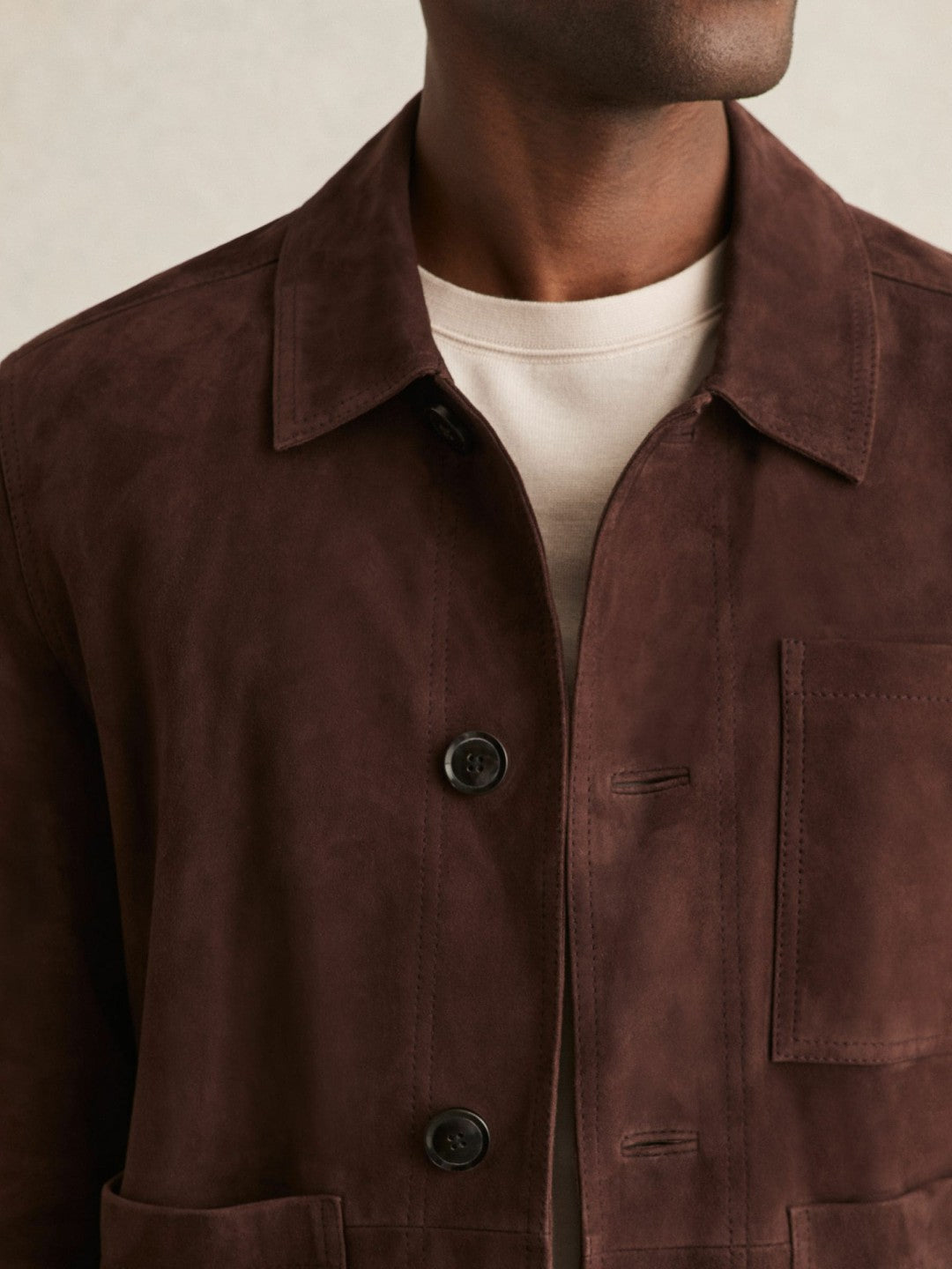 Men Jacket in Chocolate Brown
