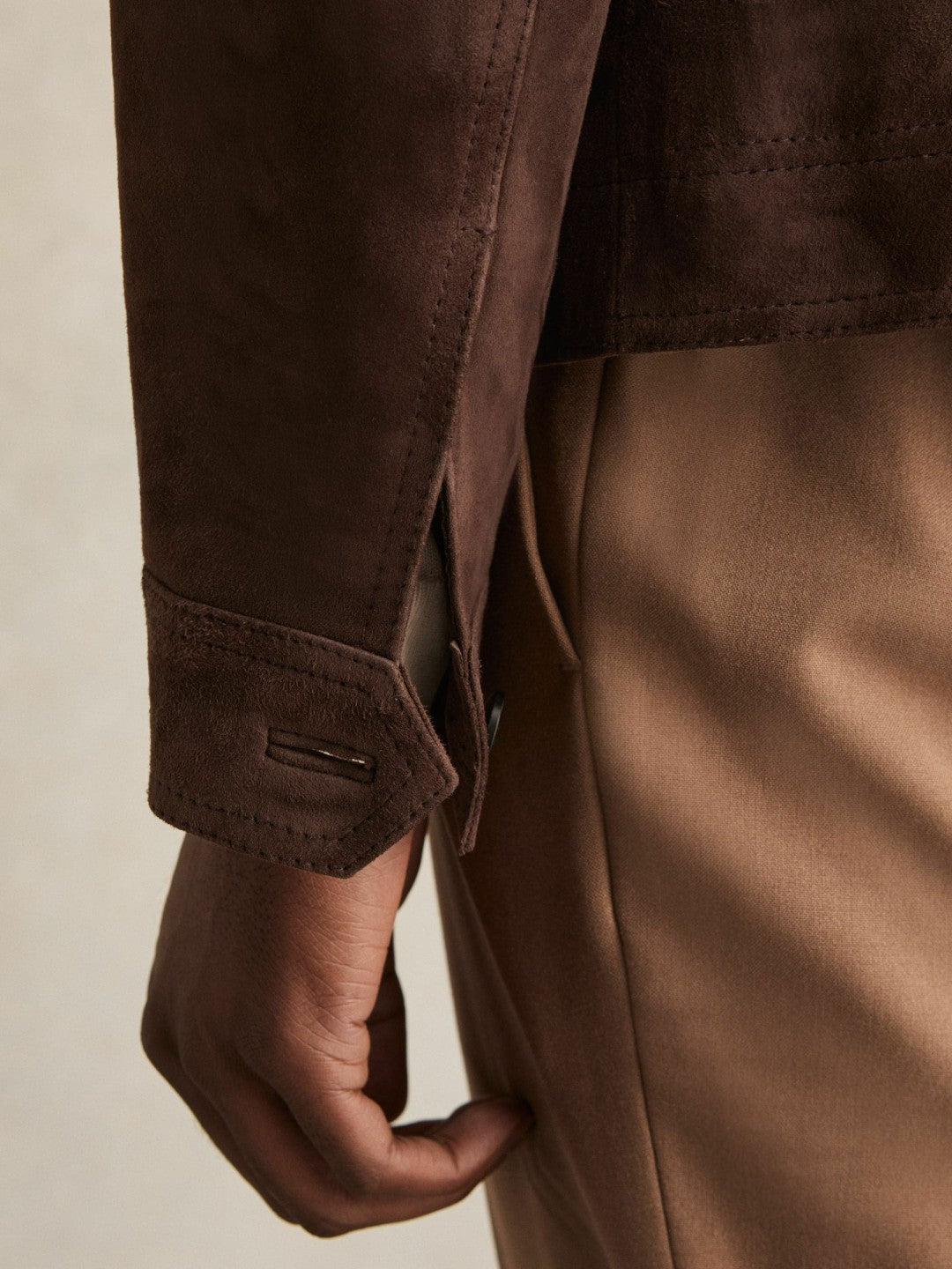 Men Jacket in Chocolate Brown