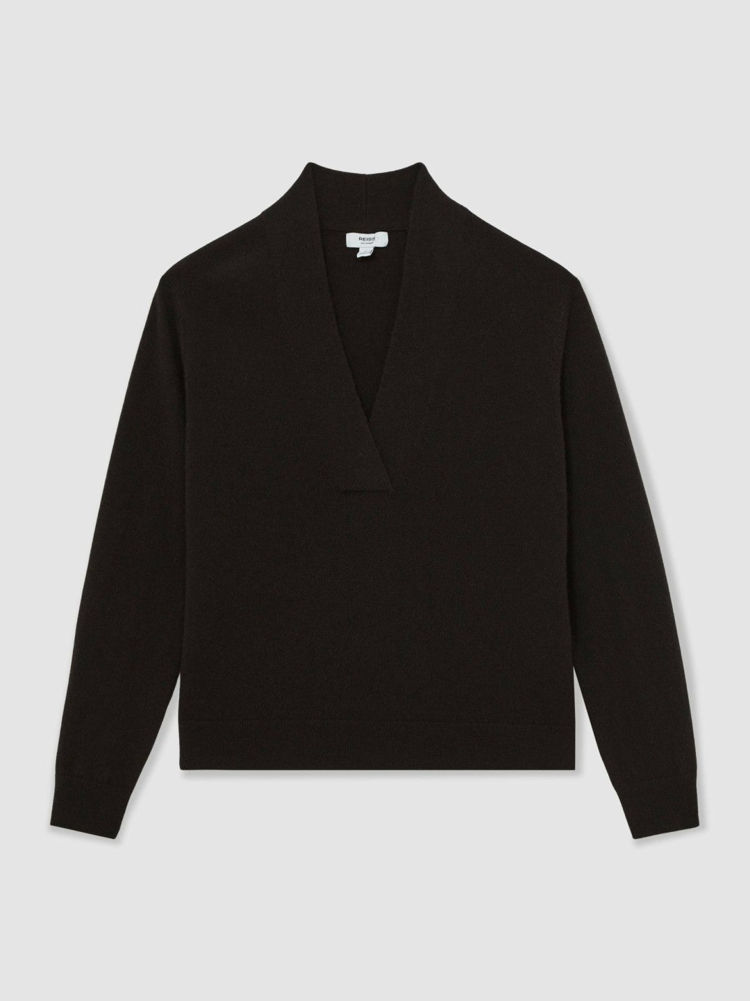 Women Cashmere V-Neck Jumper in Chocolate Brown