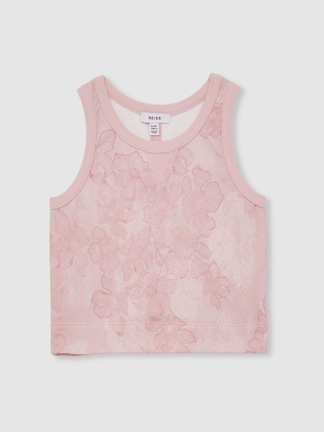 Children & Baby 13-14 yrs Cotton Floral Vest and Joggers Set in Pink Print