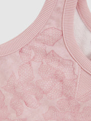 Children & Baby 13-14 yrs Cotton Floral Vest and Joggers Set in Pink Print