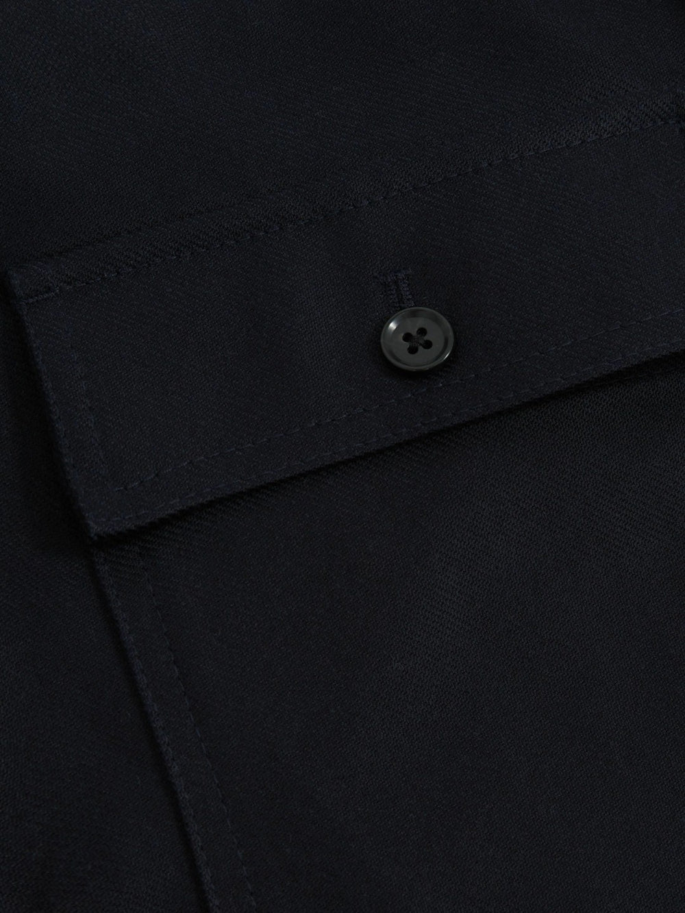 Men Lyocell Cotton Wide Utility Trousers in Navy