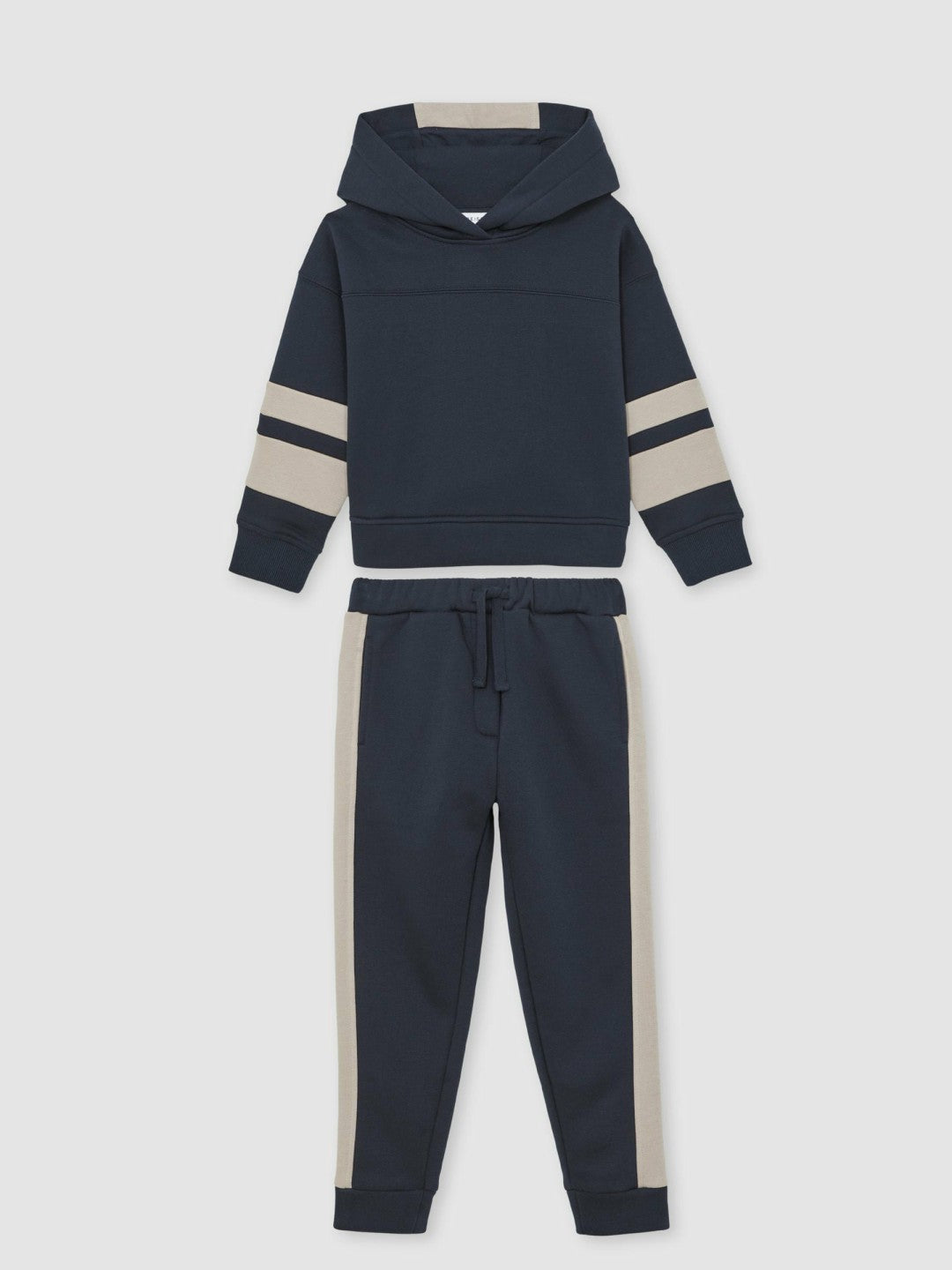 Children & Baby Cotton-Blend Joggers and Hoodie Set in Navy