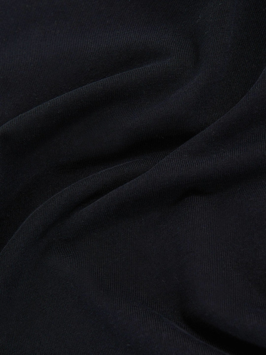 Women Cotton Crew-Neck Long-Sleeve T-Shirt With Stretch in Black