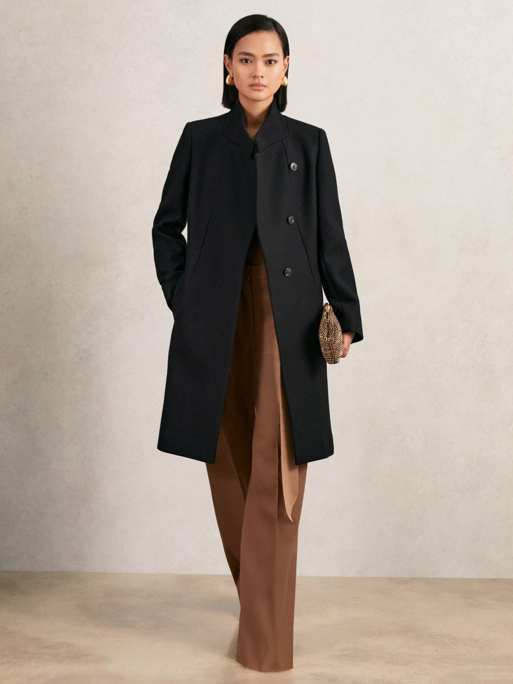 Women Coat in Black