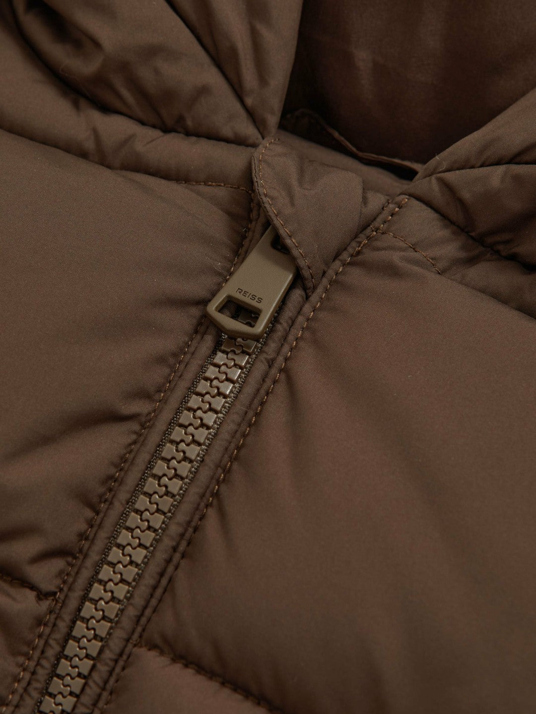 Children & Baby 3-9 yrs Short Hooded Puffer Coat in Chocolate