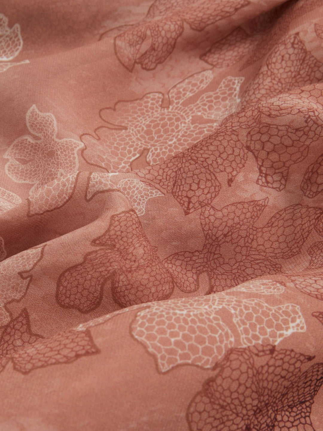 Women Petite Chiffon Floral Cape Maxi Dress in Pale Pink
