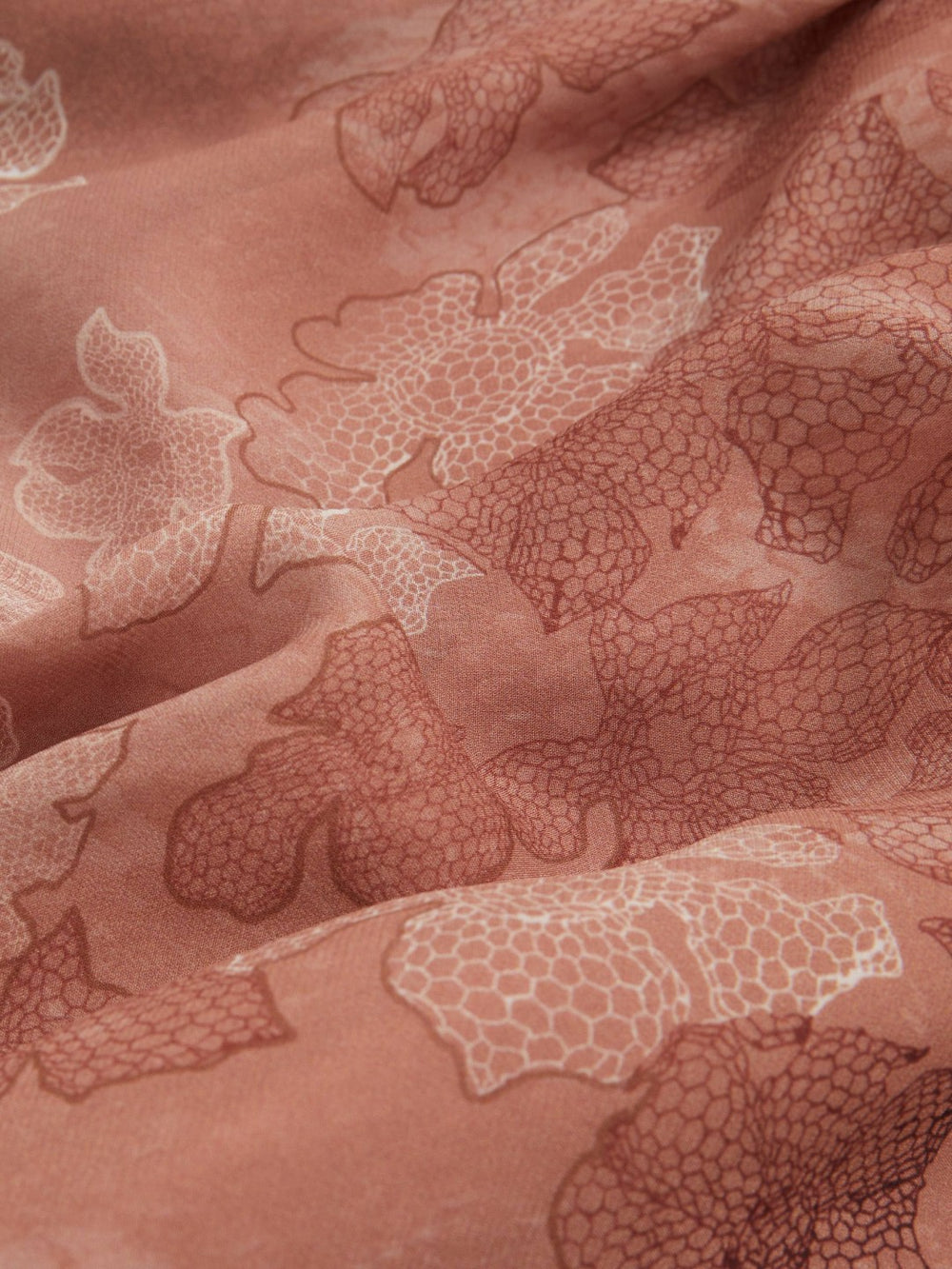 Women Petite Chiffon Floral Cape Maxi Dress in Pale Pink