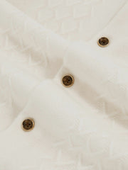 Children & Baby 9-13 yrs Wool V-Stitch Button-Through Cardigan in Off White