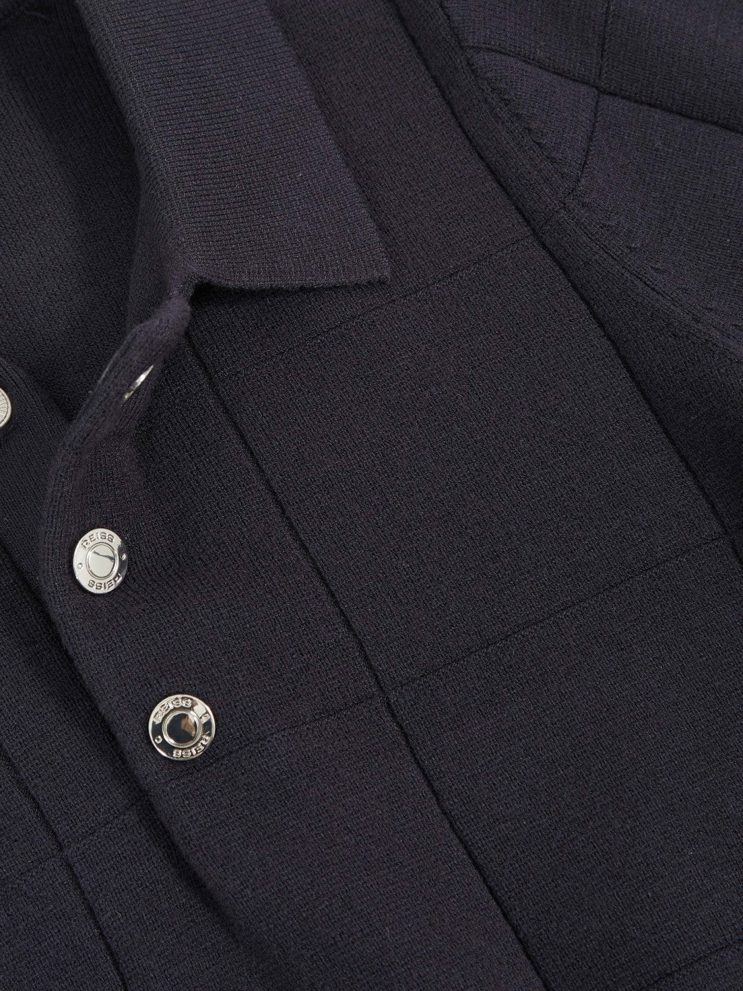 Children & Baby 9-13 yrs Stitch-Detail Press-Stud Polo Shirt in Navy Blue