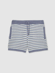 Children & Baby 13-14 yrs Cotton-Blend Knitted Stripe Shorts in Blue/White
