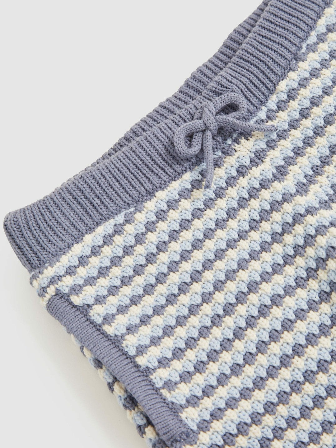 Children & Baby 13-14 yrs Cotton-Blend Knitted Stripe Shorts in Blue/White