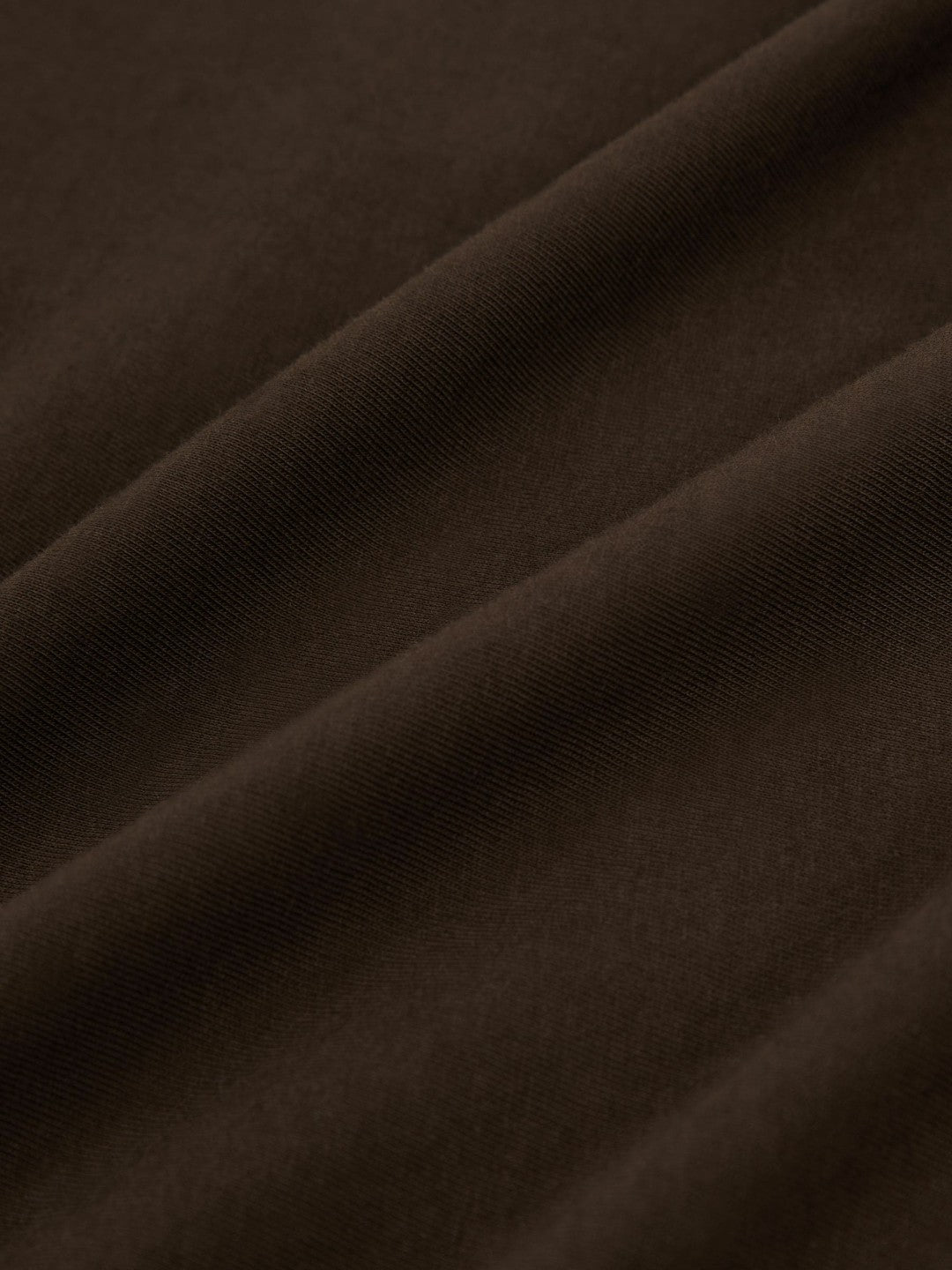 Men Cotton Crew Neck T-Shirt in Coco Brown