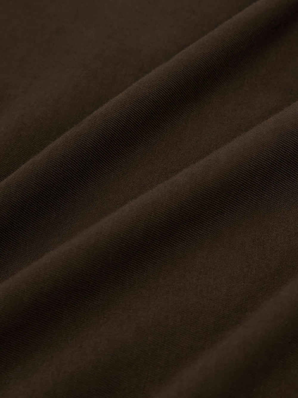 Men Cotton Crew Neck T-Shirt in Coco Brown