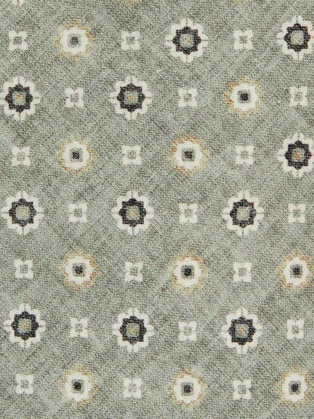 Men Silk Floral-Medallion Tie in Soft Sage
