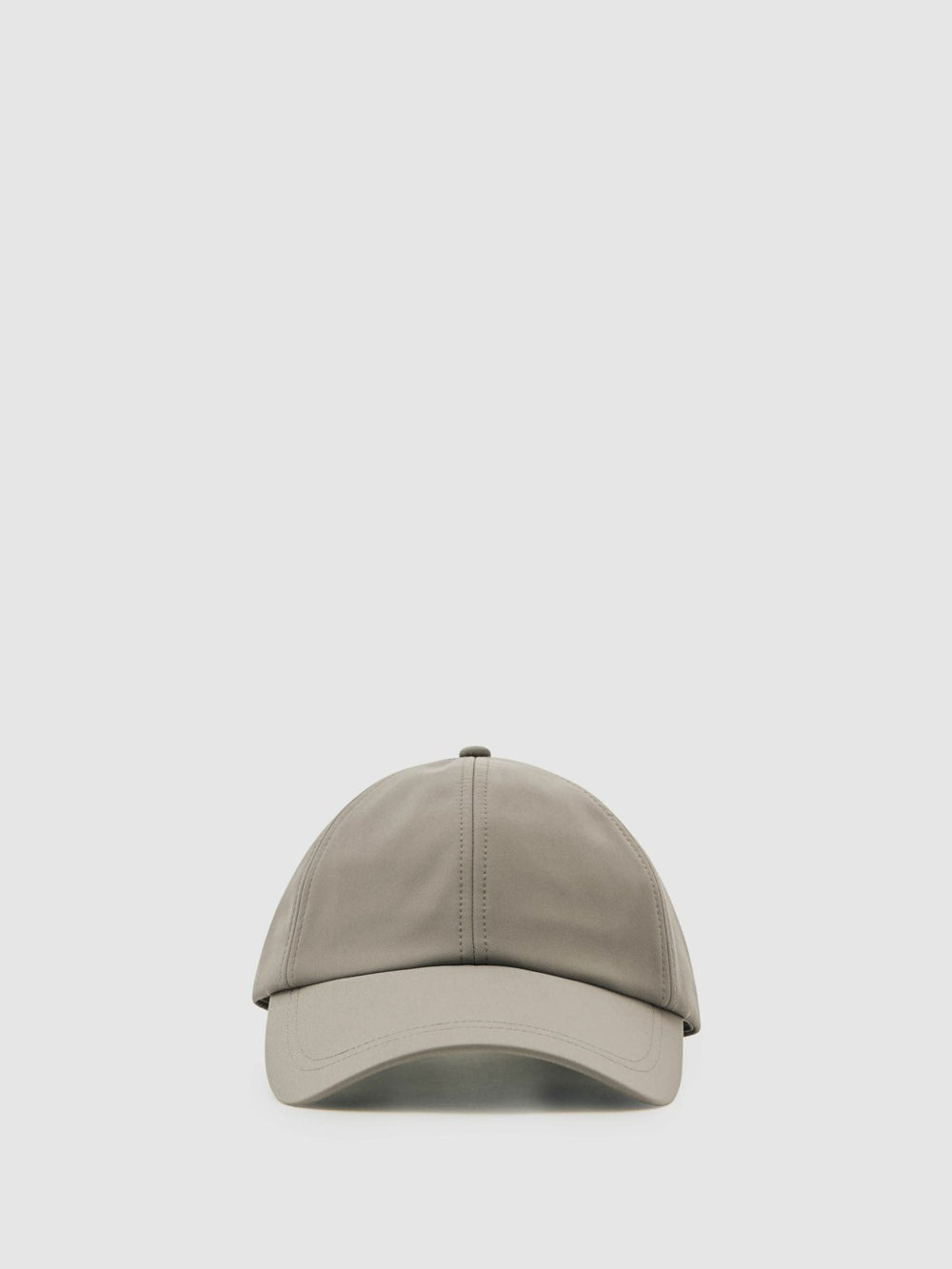 Men Embroidered Logo Tech Baseball Cap in Mushroom Brown