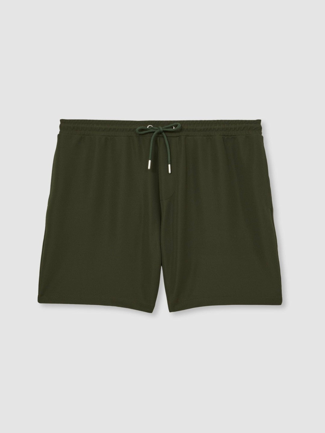 Men Textured Drawstring Shorts in Green