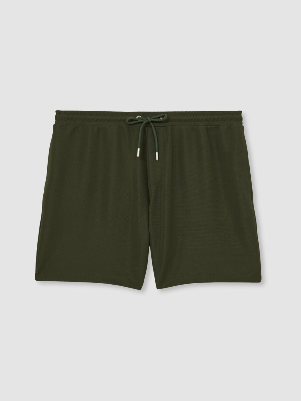 Men Textured Drawstring Shorts in Green