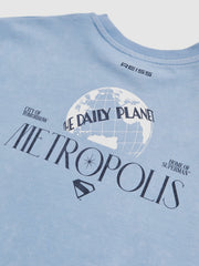 Children & Baby 3-9 yrs Superman Metropolis Logo T-Shirt in Light Blue