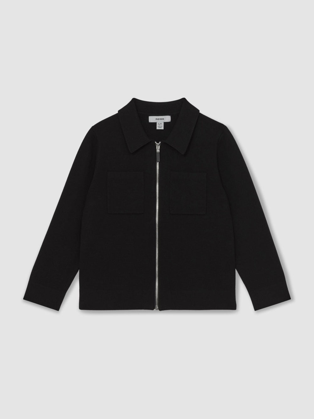 Children & Baby 9-13 yrs Knitted Zip-Through Cardigan in Black