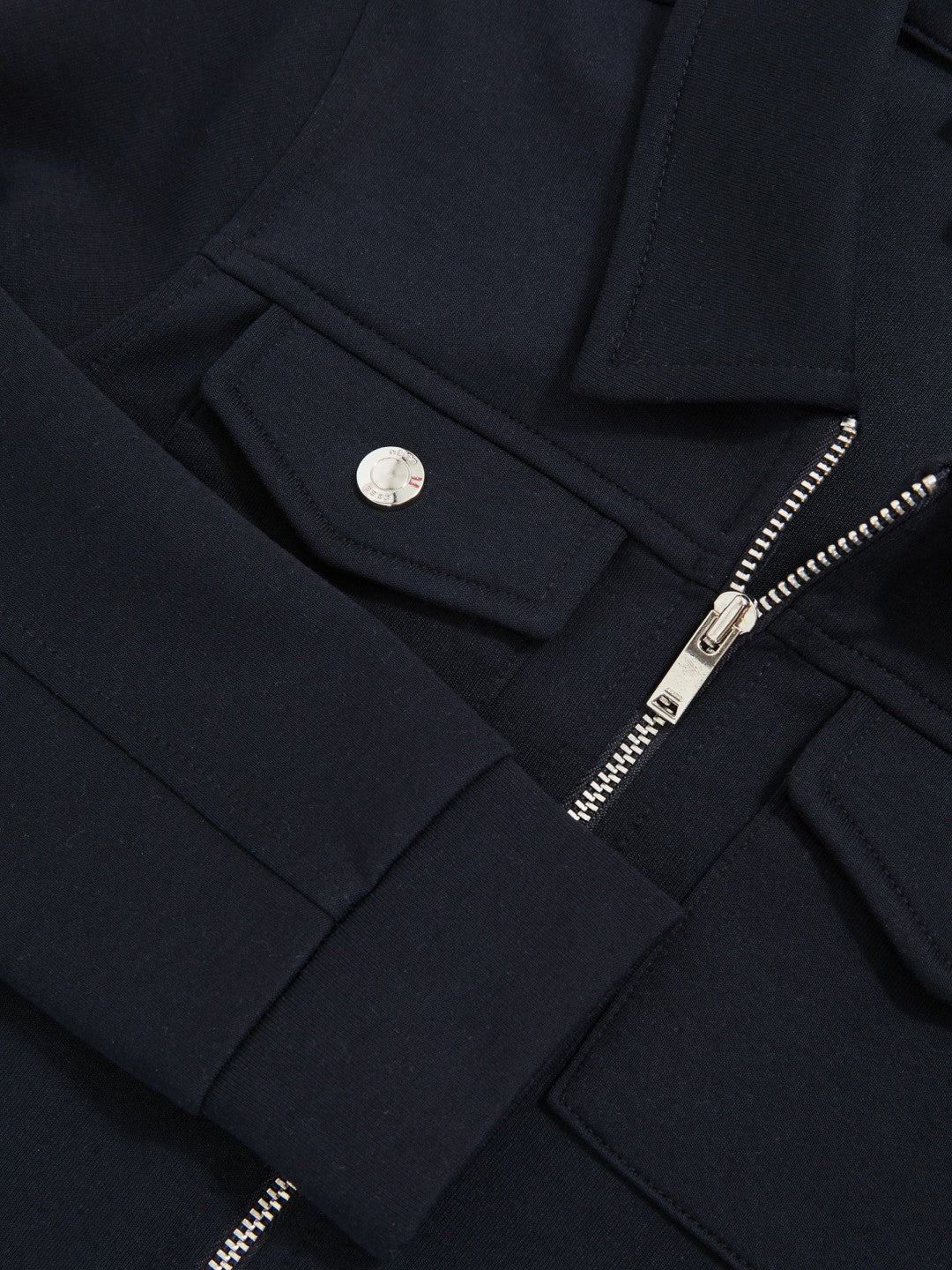 Children & Baby 9-13 yrs Interlock Zip Through Overshirt in Navy Blue