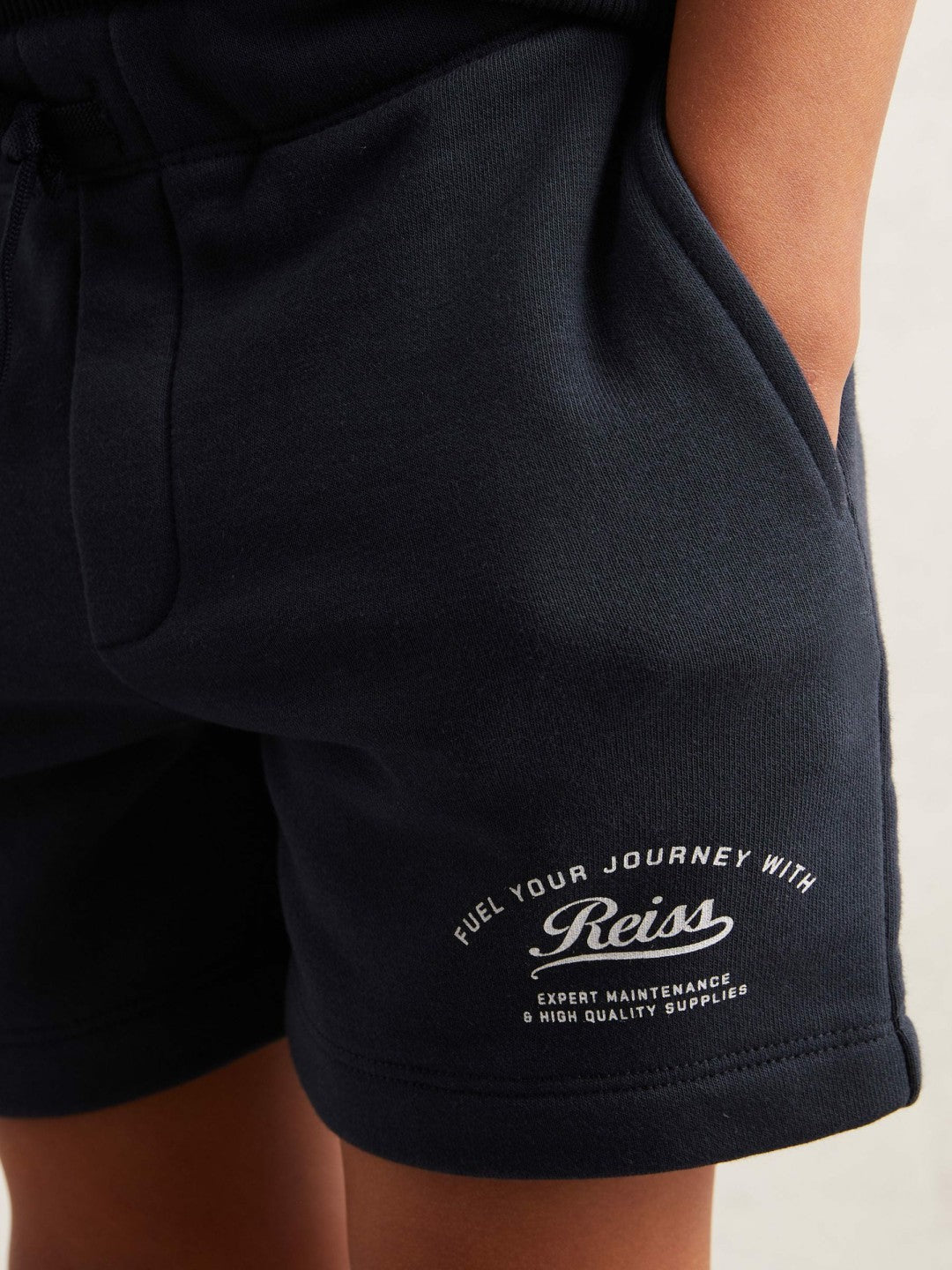 Children & Baby 9-13 yrs Cotton Blend Motor Cars Sweat Shorts in Washed Blue