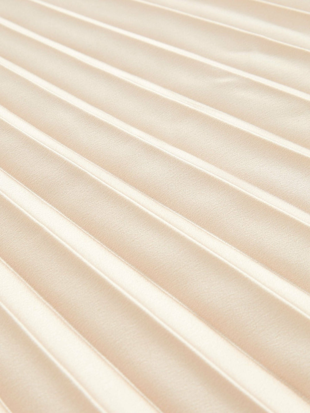 Women Pleated Midi Skirt in Champagne Neutral